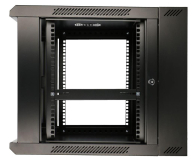 Extralink Szafka wisząca rack 9U 600x600 czarna dwusekcyjna EX.12943 - 489357 - zdjęcie 7